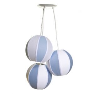 Idéias para Decorar Quarto de Bebe 13 Potinho de Mel Lustre Pendente 3 Bolinhas Azuis Quarto BebC3AA Infantil 5766 979654 1 zoom