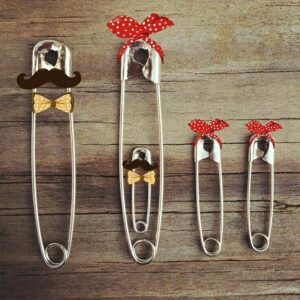 Idéias de Fotos para Anunciar Gravidez 10 safety pins