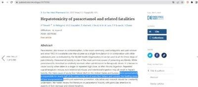 O Paracetamol é Seguro? 1 trabalho1