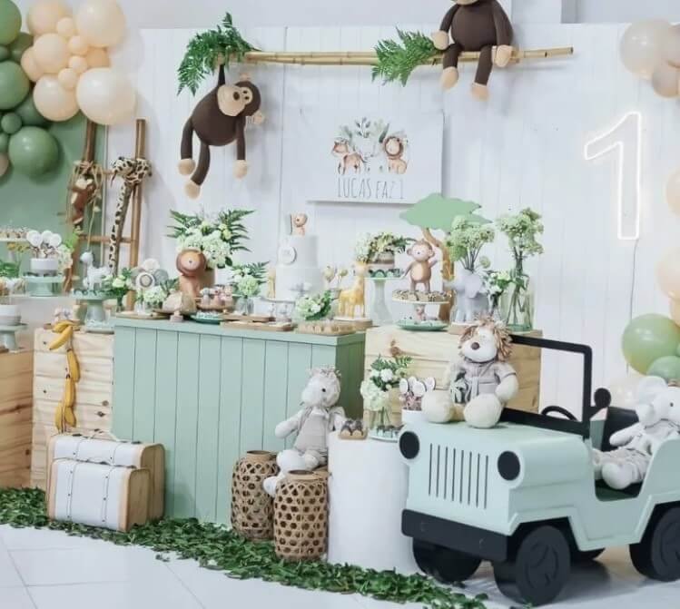 Tema Safari Baby - Aniversário de Criança