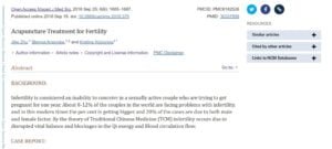 Acupuntura no Tratamento da Infertilidade artigoinfertility